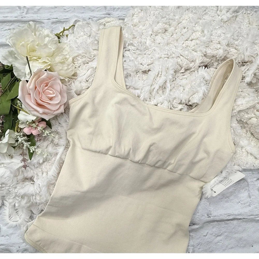 FeelinGirl Womens Bodysuit Control Sculpting Foundation Thong Shapewear Beige XS